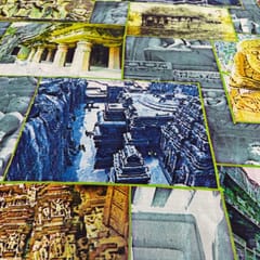 Multi Colour Crepe Printed Fabric