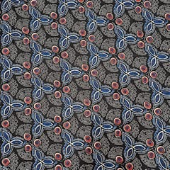 Black Colour Cotton Cambric Printed Fabric