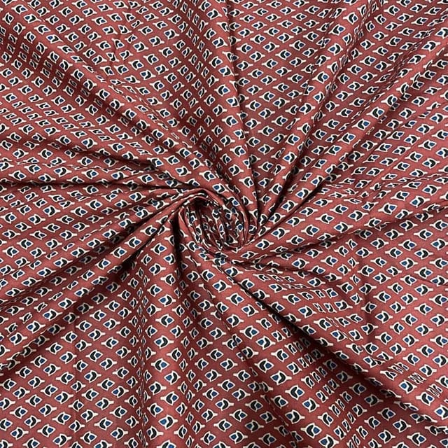 Black Colour Cotton Cambric Printed Fabric