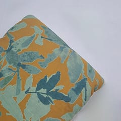 Mustard Colour Cotton Flex Discharge Printed Fabric