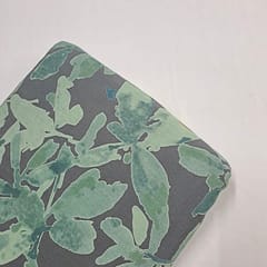 Grey Colour Cotton Flex Discharge Printed Fabric