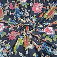 Multi Colour Cotton Flex Discharge Printed Fabric