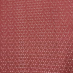 Onion Pink Colour Cotton Chikan Fabric