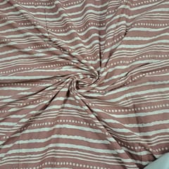 Onion Pink Colour Cambric Cotton Dabu Printed Fabric