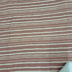 Onion Pink Colour Cambric Cotton Dabu Printed Fabric