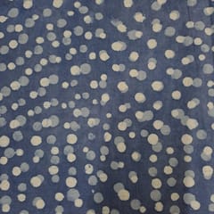 Blue Colour Cambric Cotton Printed Fabric
