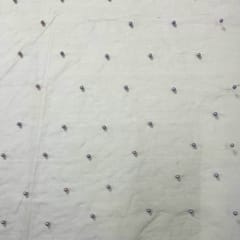 Grey Colour Pearl Net Embroidery