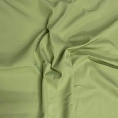 Pista Green Colour Dyed Poly Crepe Fabric (N14)