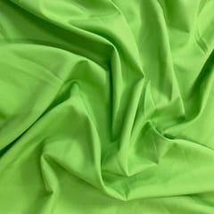 Green Colour Dyed Poly Crepe Fabric (N10)