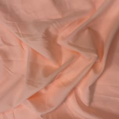 Peach Colour Dyed Poly Crepe Fabric (N114LL)