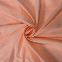 Peach Colour Dyed Poly Crepe Fabric (N114LL)