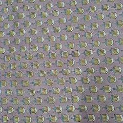 Onion Pink Colour Cotton Cambric Printed Fabric