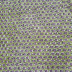Yellow Colour Cotton Cambric Printed Fabric