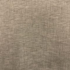 Beige Colour Checks Cotton Linen Fabric  (N252)