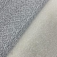 White Colour  Sequence Embroidered Net Fabric