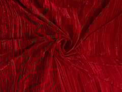 Red Crush Velvet Fabric