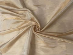 Golden Colour Plain Pure Tissue Fabric