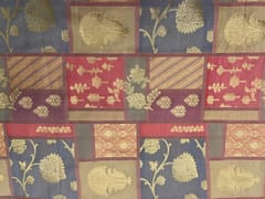 Grey MultiColour Colour Geometric Semi Soft Brocade Fabric