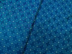 Navy Blue Colour Geometric Tanschui Silk Fabric Fabric