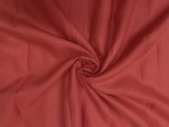Rust Red Colour Plain Pure Linen Fabric - 60 Lea