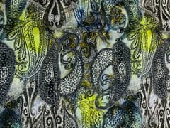 White MultiColour Floral Viscose Organza Fabric