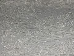 White Colour Floral Embroiderd Net Fabric