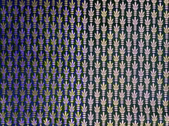 Navy Blue Colour Floral Semi Brocade Fabric
