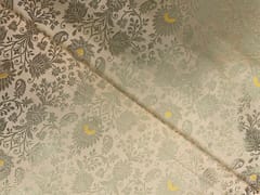 Lilac Colour Floral Semi Brocade Fabric