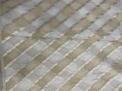 Golden Colour Stripes Dyeable Embroiderd Viscose Orgnaza Fabric
