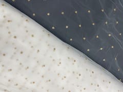 Gold Dyeable Butti Embroidered Net Fabric