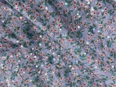 Light Lavender Colour Floral Flat Sequence Chiffon Fabric