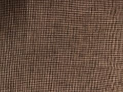 Brown Checks Cotton Linen Fabric