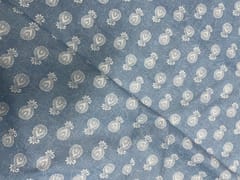 Greysblue Abstract Semilon Cotton Fabric