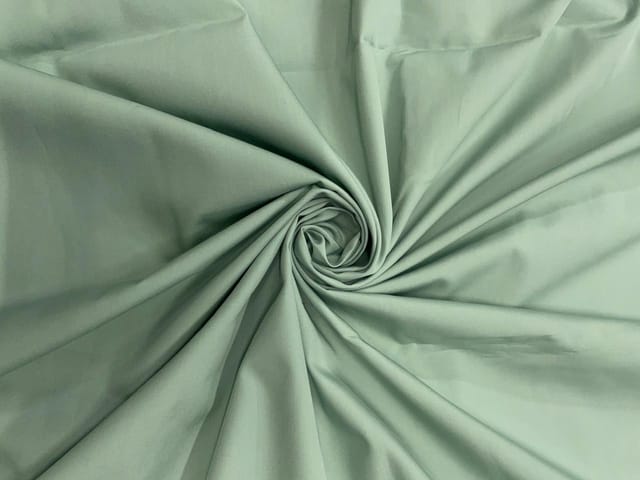 Pista Green Plain Dyed Poplin N703 Fabric