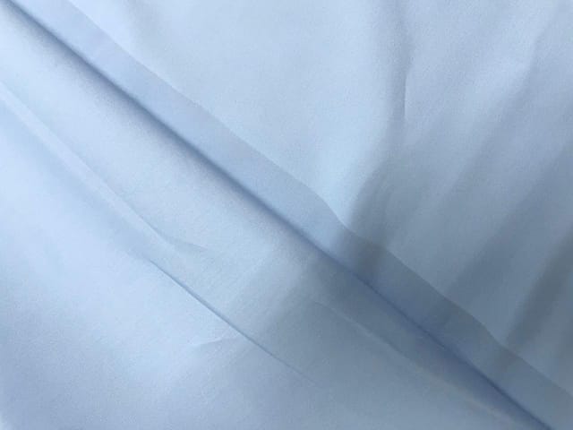 Sky Blue Plain Dyed Poplin N68 Fabric