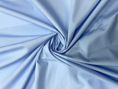 Sky Blue Plain Dyed Poplin N68 Fabric