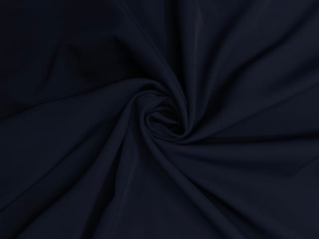 Black Plain Barbie Crepe Fabric