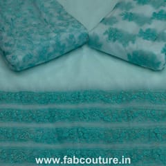 Net Embroidered Fabric (2.90Meter Piece)