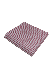 Wine Red Yarn Dyed Cotton Check Fabric