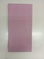 Wine Red Yarn Dyed Cotton Check Fabric