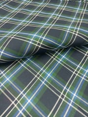 Green Yarn Dyed Twill Weave Cotton Fabric