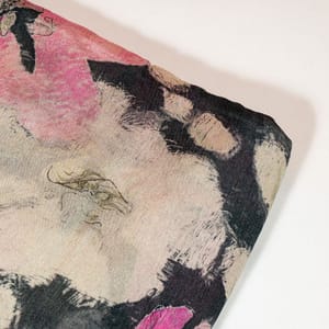 Multi Colour Chinon Chiffon Printed Fabric (1.40Meter piece)