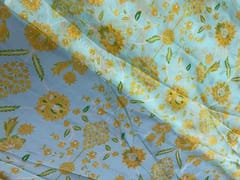 Dark Lilac Leaves Viscose Organza 44
