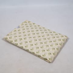 White Color Cambric Cotton Printed Fabric