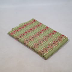 Green Color Cambric Cotton Printed Fabric