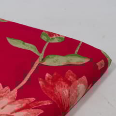 Majenta Color Cambric Cotton Printed Fabric