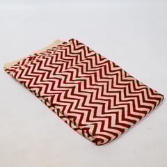 Maroon Color Modal Satin Printed Fabric