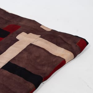 Brown Color Modal Satin Printed Fabric