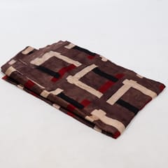 Brown Color Modal Satin Printed Fabric