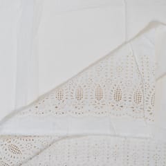 Dyeable Cotton Embroidered Fabric